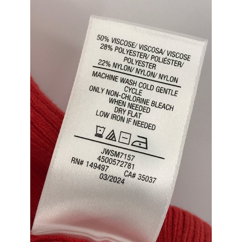 Joe's The Daria Ribbed Tank Top Valiant Poppy Red Size Medium New - Picture 4 of 4